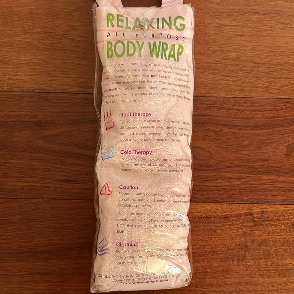 Relaxing All Purpose Body Wrap Hot & Cold Therapy Pink - Picture 2 of 5